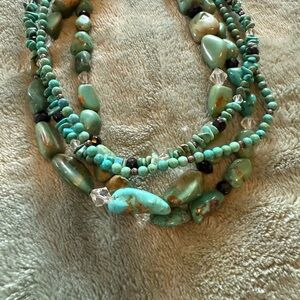 Silpada Turquoise and Crystal Necklace